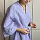  Льняной женский банный халат кимоно удлиненный, Халаты, Казань,  Фото №1