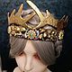 Fantasy crown 'Golden Horns'. Crowns. Felt Hats Shop. My Livemaster. Фото №6