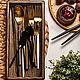 Dark oak cutlery drawer, Utensils, Moscow,  Фото №1