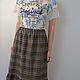 The skirt is long, three-tiered on a soft belt with an elastic band. Skirts. Charmante Tutenafelt (crealanafr). Online shopping on My Livemaster.  Фото №2
