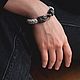 Aquarius Bracelet | Nickel Silver | Braided Leather. Braided bracelet. totemicashop. My Livemaster. Фото №6