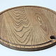 Large round cutting Board. Oak. d 40 cm. Color 'walnut'. Cutting Boards. derevyannaya-masterskaya-yasen (yasen-wood). My Livemaster. Фото №5