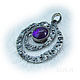 Silver spiral with amethyst, Pendants, St. Petersburg,  Фото №1