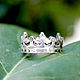 Crown ring made of 925 sterling silver HH0043. Rings. Sunny Silver. Online shopping on My Livemaster.  Фото №2