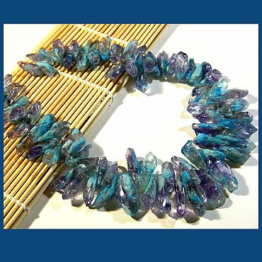 Материалы для творчества ручной работы. Ярмарка Мастеров - ручная работа Флюорит самородки (1). за 1 нить. Handmade.