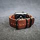 Заказать Ремешок для Apple Watch из кожи Horween. STRAPS & BANDS. Ярмарка Мастеров. . Ремешок для часов Фото №3