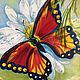 Oil painting Butterfly on a flower. Pictures. sharaeva-elena. Online shopping on My Livemaster.  Фото №2