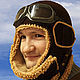 Шапка -  шлем лётчика Первым делом самолёты, Одежда женская, Санкт-Петербург,  Фото №1