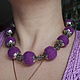 The beads felt 'Purple mood'. Necklace. Ledy-Y. Online shopping on My Livemaster.  Фото №2