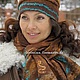 Set scarf,hat Chocolate boho, Scarves, Schyolkovo,  Фото №1