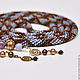 Лариат "Шарфик в клетку". Лариаты. Beads_and_Bears (Varvarushka). Ярмарка Мастеров.  Фото №4