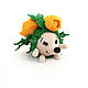 Handmade toys. The globe! Number of 'Flower hedgehogs'. Stuffed Toys. Cross stitch and beads!. My Livemaster. Фото №5