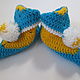 Slipper socks knitted crochet children Gnomes. Socks. Weather (knitting) Irina. Online shopping on My Livemaster.  Фото №2