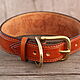 Order Leather dog collar 'Avatar'. Narmo leather workshop.. Livemaster. . Dog - Collars Фото №3