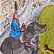 Графика акрил наивное искусство смешанная техника котик собаки рисунок. Картины. Художник Круглова Людмила (KruglovaLuda). Ярмарка Мастеров.  Фото №5