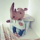 Заказать Кофейный носорог. CAPPUCCINO toys. Ярмарка Мастеров. . Чердачная кукла Фото №3
