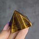 Pyramid natural tiger eye 3*3 cm, Pyramid, Moscow,  Фото №1