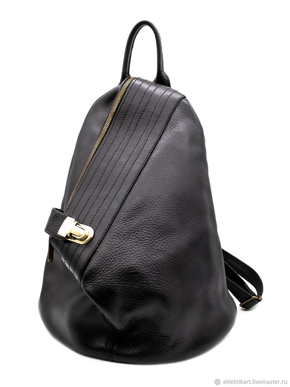 Рюкзак кожаный женский Карден (черный) купить в интернет-магазине ...
