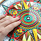 Placa decorativa 'Brújula Centenaria' pintada a mano. Plates. Art by Tanya Shest. Ярмарка Мастеров.  Фото №6