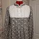  Платье в пол Розочки на сером ( талия завышенная ). Платья. Ольга (butikromantika). Интернет-магазин Ярмарка Мастеров.  Фото №2