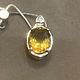 Серебряный кулон с природным цитрином. Кулон. OLVIKSOL JEWELRY STORE. Ярмарка Мастеров.  Фото №5