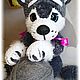 Knitted husky. Plush dog, Amigurumi dolls and toys, Angarsk,  Фото №1