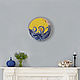 Round wall clock in a marine style mermaid. Watch. Wall Art & Clock HappinessArtDecoR. My Livemaster. Фото №6