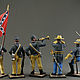 Set of soldiers 5 pieces 54 mm. The civil war in the United States. Confederates. Military miniature. miniatjuraa-mi (miniatjuraA-Mi). Online shopping on My Livemaster.  Фото №2