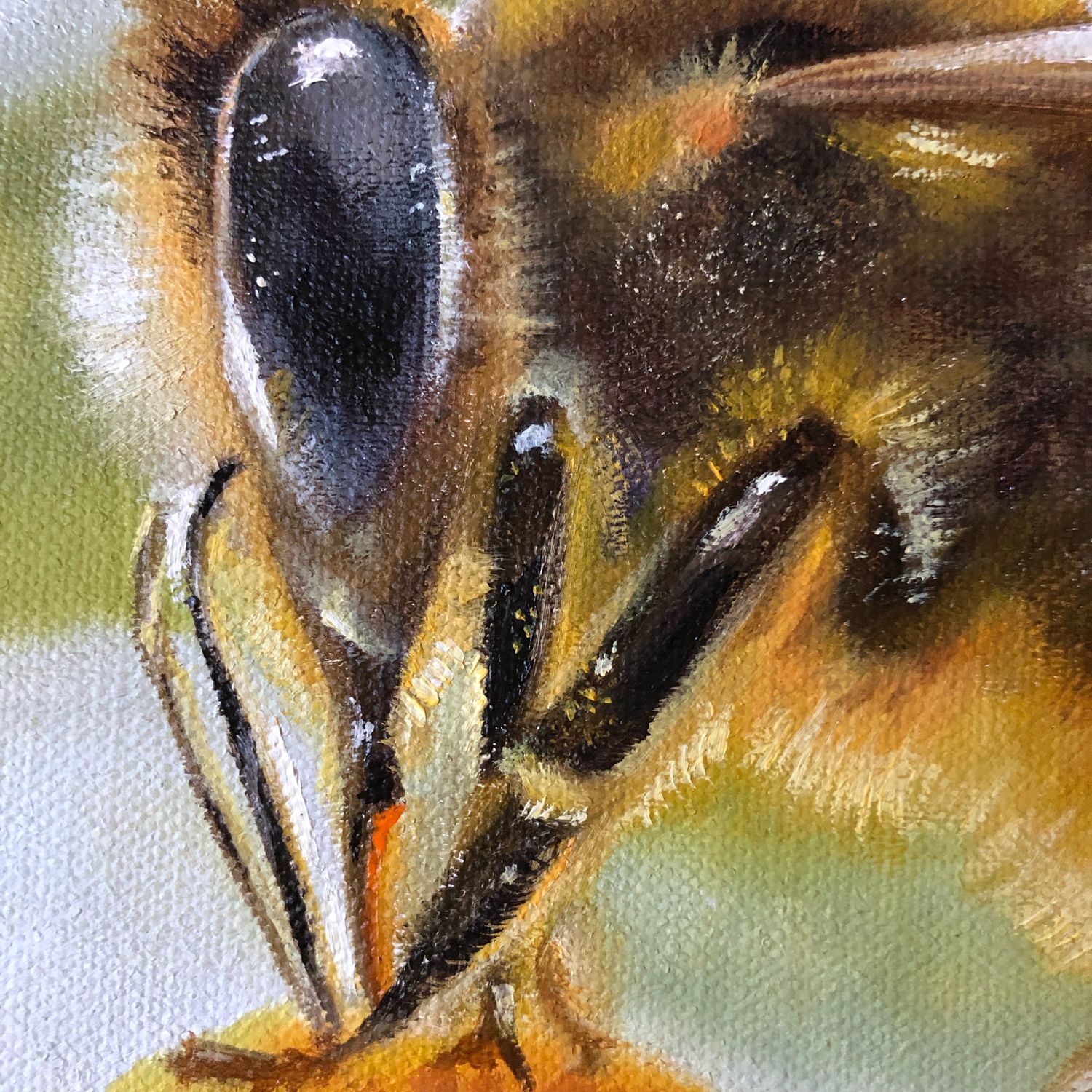 Пчела картина маслом