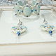 Set soutache 'aquamarine' Bracelet and earrings, Jewelry Sets, Moscow,  Фото №1