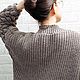 Кардиган большой ширина 69 см коричневый вязаный женский тёплый. Кардиганы. Sweater Star Вязание на заказ. Интернет-магазин Ярмарка Мастеров.  Фото №2