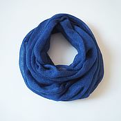 Аксессуары handmade. Livemaster - original item Snudy: Snood knitted 2 turns of kid mohair bright blue snood. Handmade.