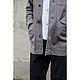 Жакет мужской из конопли с хлопком Hemp Cotton French Work Jacket Grey. Верхняя одежда мужская. VÄN Studio. Ярмарка Мастеров.  Фото №4