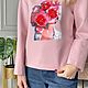 Свитшот оверсайз из вискозного джерси EGGDRESS SPRING BLOSSOM. Джемперы. EGGDRESS (Eggdress). Ярмарка Мастеров.  Фото №5