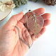 Pendant with A Real Poinsettia Leaf Pink Silver Eco Resin. Pendants. WonderLand. My Livemaster. Фото №4