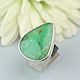 Ring with chrysoprase. Silver, Rings, Moscow,  Фото №1