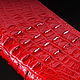 Crocodile leather Wallet with one zipper IMA0013R3. Wallets. CrocShop. My Livemaster. Фото №9
