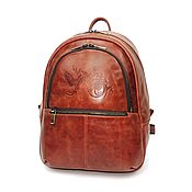 Сумки и аксессуары handmade. Livemaster - original item Backpack leather female brown Kato Mod. R. 43-602. Handmade.