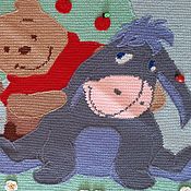 Работы для детей, handmade. Livemaster - original item baby blankets: Winnie the Pooh on the lawn. Handmade.