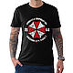 Cotton T-shirt 'Umbrella Corporation', T-shirts and undershirts for men, Moscow,  Фото №1