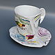 teacups: Sweet kiss. Single Tea Sets. Mila. My Livemaster. Фото №4