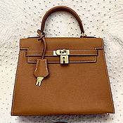 Сумки и аксессуары handmade. Livemaster - original item Classic genuine leather bag in brown color.. Handmade.